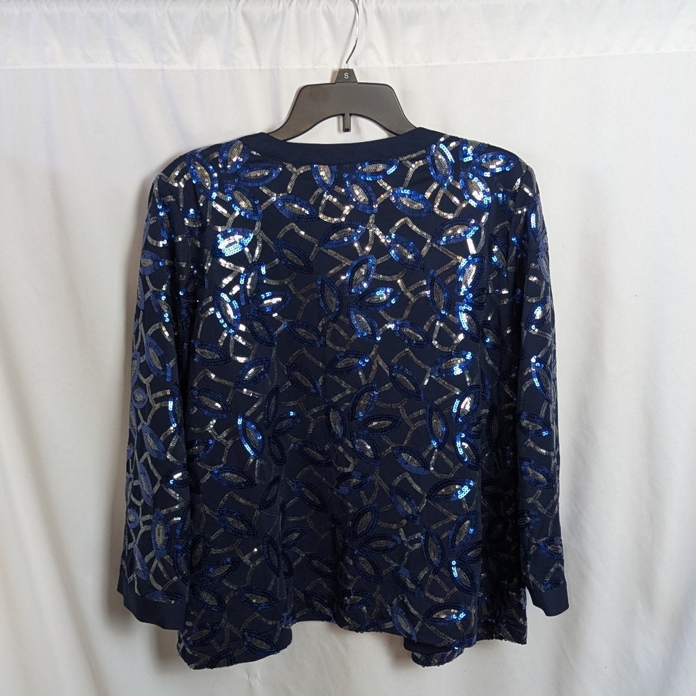 Bob Mackie Wearable Art Sequin Top Size Large - Picture 3 of 8